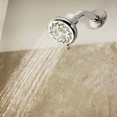 nurture showerhead from Moen offers three soothing settings