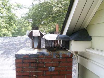 chimney bumping up against new addition