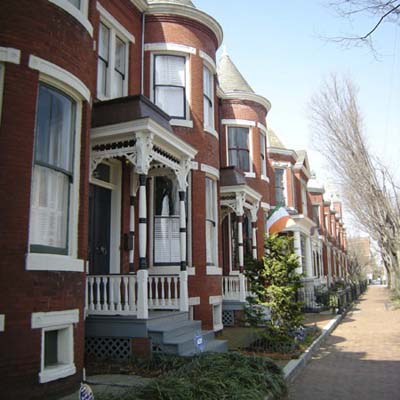 Federal-style antebellum house in Church Hill, Richmond, Virginia