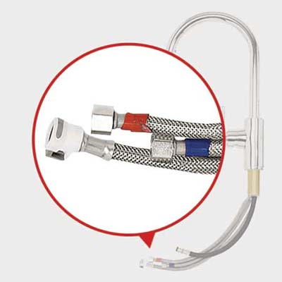 Vir Stil Fittings are leak-resistant braided-steel hoses