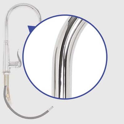 Ashfield finish is a standard chrome electroplated over brass