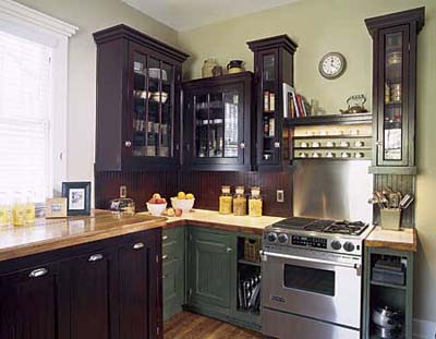 kitchen with mixed design styles