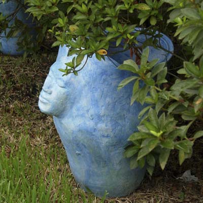 pottery in the garden