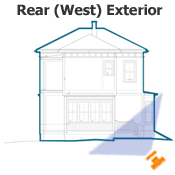 Arlington Italianate House Rear Exterior
