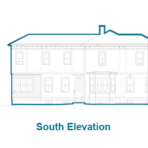 South Elevation of the Arlington Italianate TOH TV House Project