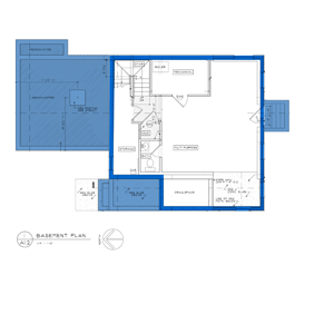 barrington beach house basement after
