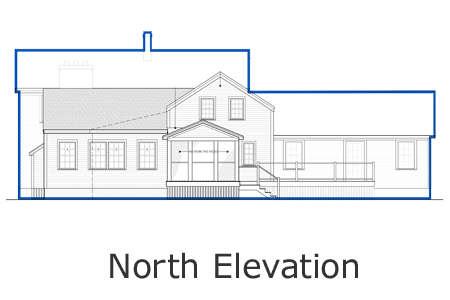 bedford house north elevation