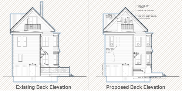 Cambridge House Back Elevation