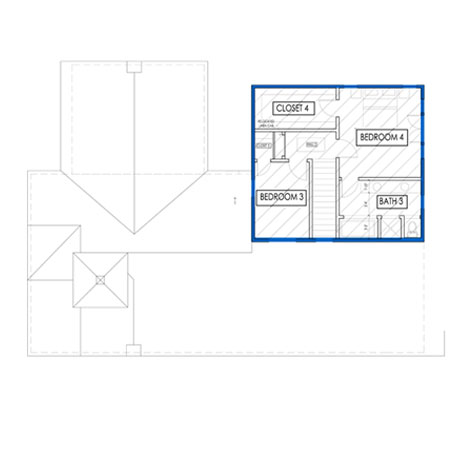 los angeles house second floor plan