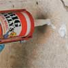 inject the adhesive into the drill holes