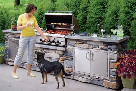 Stone Outdoor Kitchen