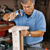 attach molding, sand and paint