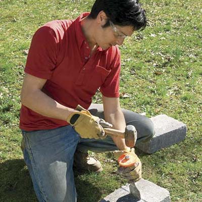 Cut the end stones 