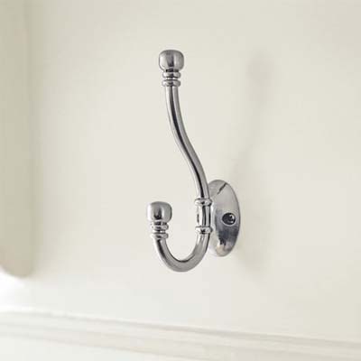 attaching the hardware to the mudroom bench