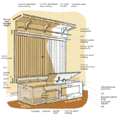 Woodwork Mudroom Storage Building Plans PDF Plans