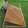 set the lattice in place