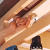 tighten down the block with screws