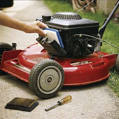 Change the air filter | How to Store Your Lawn Mower for the Cold