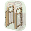 highlight of how-to build the side frames for an arched garden arbor