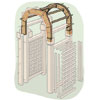 highlight of how-to install the purlins for an arched garden arbor