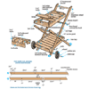 a finished bar cart from Narita Trading Company