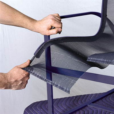 aluminum lawn chair nylon webbing