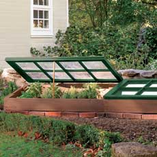 a completed cold frame