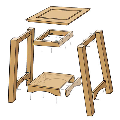 table side build nemec gregory construction illustration