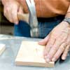 this old house general contractor transferring the hole locations while building a freestanding lamp