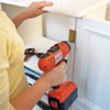predrill holes, fit hinges in prepared mortices and attach shutters to the unit