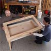assemble the display coffee table