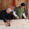 marking the bifold doors before cutting them