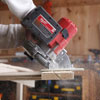 cutting the cleat with a circular saw