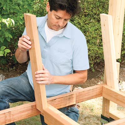 installing the backrest's center support