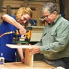 tom silva and reader assembling base and back for magazine file