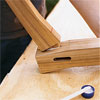 slide the tenon into the mortis to build your own porch swing