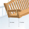 choosing the right height  to hang your own porch swing