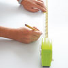 finding the center point of a table surface with a tape measure