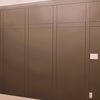 the bedroom wall before with the panel spacing marked up