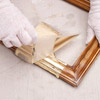 Removing leaf backing from wood frame