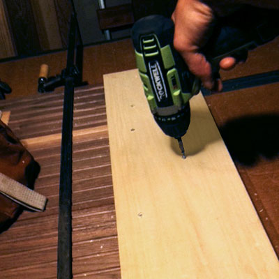 Cut two battens to Build a Hairpin-Leg Coffee Table