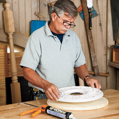 ceiling medallion and base
