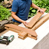 attaching the 1x6 pieces to the 2x4 center board