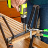 securing the coffee table recessed shelving