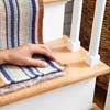 Cut the Padding to Width to Install a Flat-Weave Cotton Stair Runner