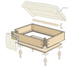 Build the Base of an Upholstered Storage Ottoman
