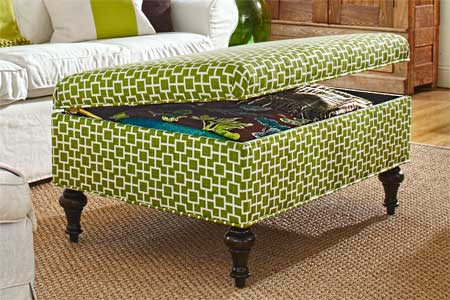 DIY Storage Ottoman