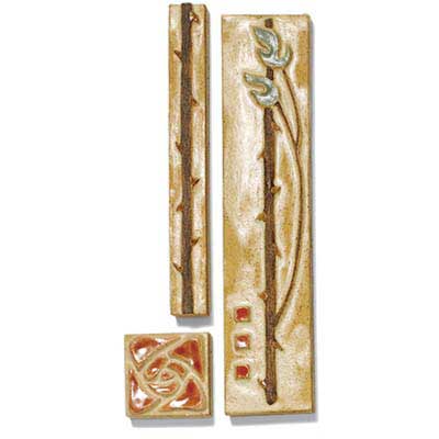 photo of art tile in Moorish Field style
