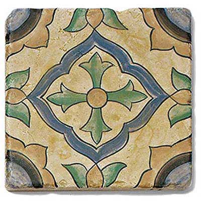 photo of art tile in San Simeon pattern 4 in Grove style