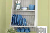 a newly built plate rack